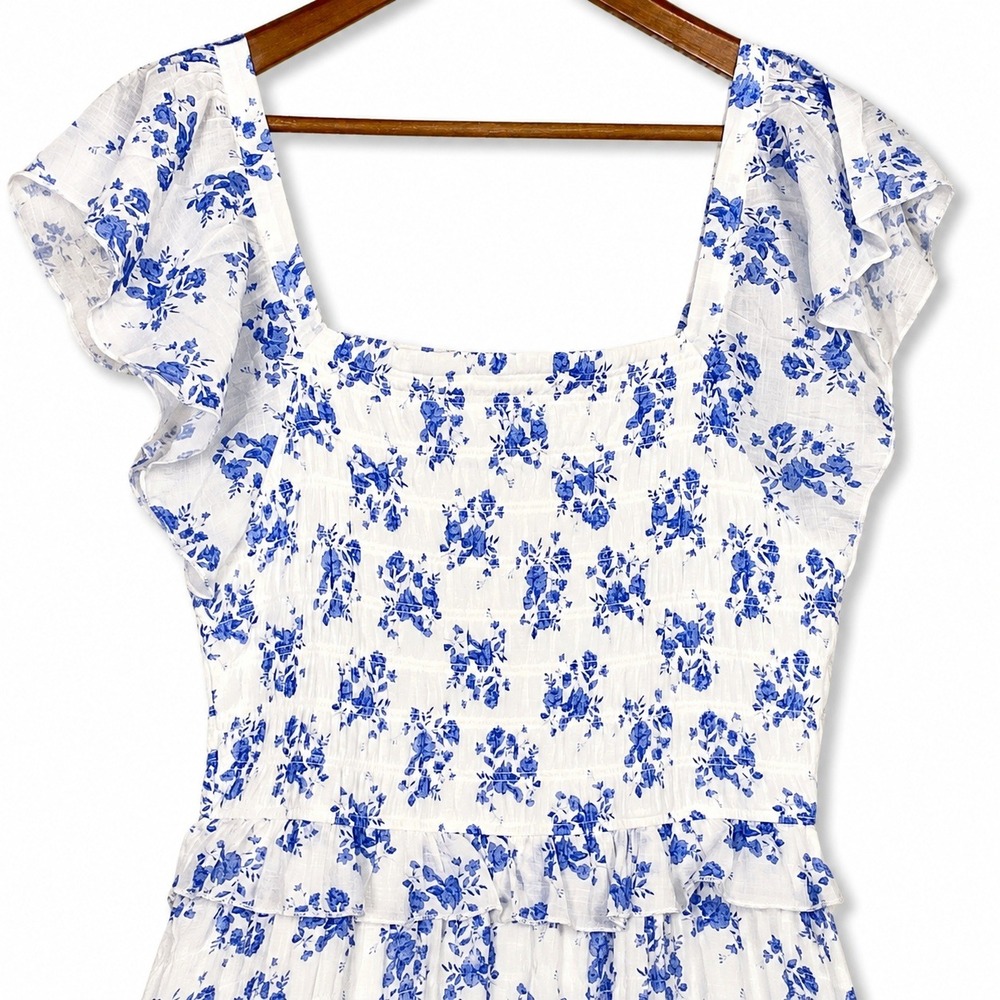 Anthropologie J Gee 1X Maxi Dress Cottagecore Romantic Coquette Feminine Dainty - Picture 3 of 7
